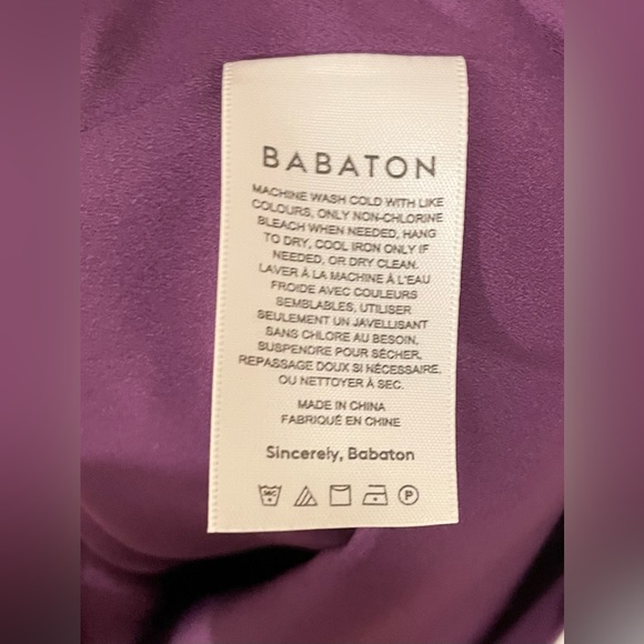 Aritzia💜 Babaton Phoenix Dress in Açaí LINED Skirt Faux-Wrap Top PERFECT NWT - Picture 8 of 16